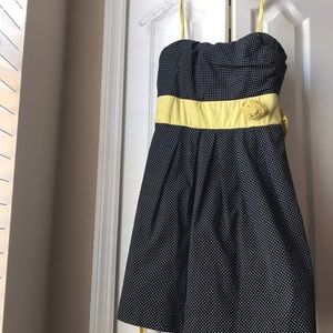 Black and white polka dot dress